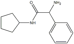 2-amino-N-cyclopentyl-2-phenylacetamide Struktur