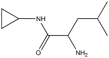 2-amino-N-cyclopropyl-4-methylpentanamide Struktur