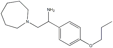 2-azepan-1-yl-1-(4-propoxyphenyl)ethanamine Struktur