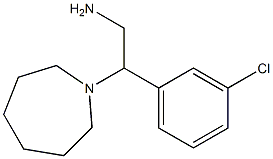 2-azepan-1-yl-2-(3-chlorophenyl)ethanamine Struktur