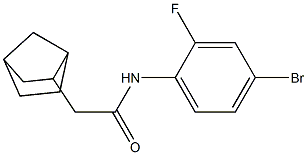 2-bicyclo[2.2.1]hept-2-yl-N-(4-bromo-2-fluorophenyl)acetamide Struktur