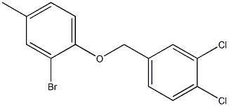 2-bromo-1-[(3,4-dichlorophenyl)methoxy]-4-methylbenzene Struktur