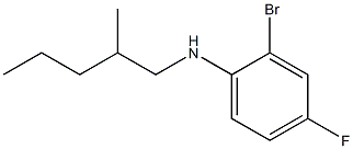 2-bromo-4-fluoro-N-(2-methylpentyl)aniline Struktur