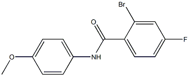 2-bromo-4-fluoro-N-(4-methoxyphenyl)benzamide Struktur