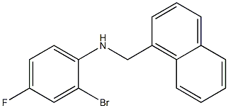 2-bromo-4-fluoro-N-(naphthalen-1-ylmethyl)aniline Struktur