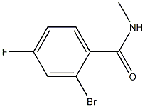 2-bromo-4-fluoro-N-methylbenzamide Struktur