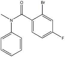 2-bromo-4-fluoro-N-methyl-N-phenylbenzamide Struktur