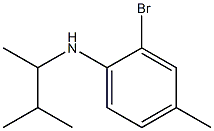 2-bromo-4-methyl-N-(3-methylbutan-2-yl)aniline Struktur