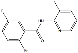 2-bromo-5-fluoro-N-(3-methylpyridin-2-yl)benzamide Struktur