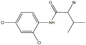 2-bromo-N-(2,4-dichlorophenyl)-3-methylbutanamide Struktur