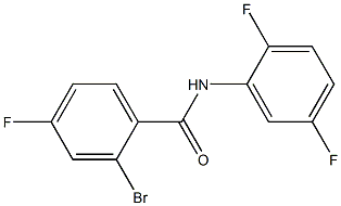 2-bromo-N-(2,5-difluorophenyl)-4-fluorobenzamide Struktur