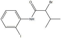 2-bromo-N-(2-iodophenyl)-3-methylbutanamide Struktur