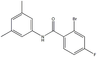 2-bromo-N-(3,5-dimethylphenyl)-4-fluorobenzamide Struktur