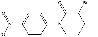 2-bromo-N,3-dimethyl-N-(4-nitrophenyl)butanamide Struktur