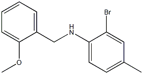 2-bromo-N-[(2-methoxyphenyl)methyl]-4-methylaniline Struktur