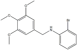 2-bromo-N-[(3,4,5-trimethoxyphenyl)methyl]aniline Struktur