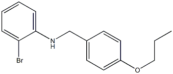 2-bromo-N-[(4-propoxyphenyl)methyl]aniline Struktur