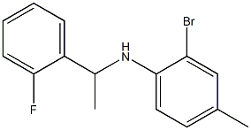 2-bromo-N-[1-(2-fluorophenyl)ethyl]-4-methylaniline Struktur