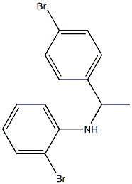 2-bromo-N-[1-(4-bromophenyl)ethyl]aniline Struktur