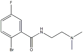 2-bromo-N-[2-(dimethylamino)ethyl]-5-fluorobenzamide Struktur