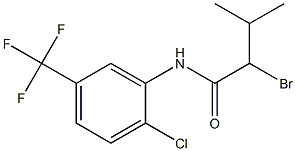 2-bromo-N-[2-chloro-5-(trifluoromethyl)phenyl]-3-methylbutanamide Struktur