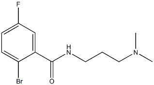 2-bromo-N-[3-(dimethylamino)propyl]-5-fluorobenzamide Struktur