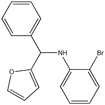 2-bromo-N-[furan-2-yl(phenyl)methyl]aniline Struktur