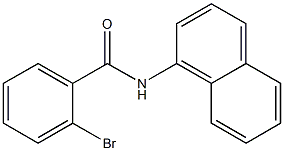 2-bromo-N-1-naphthylbenzamide Struktur