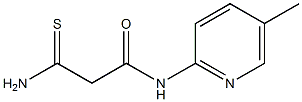 2-carbamothioyl-N-(5-methylpyridin-2-yl)acetamide Struktur