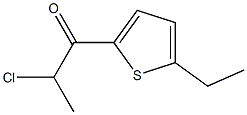 2-chloro-1-(5-ethylthien-2-yl)propan-1-one Struktur