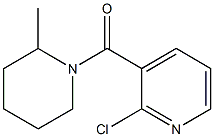 2-chloro-3-[(2-methylpiperidin-1-yl)carbonyl]pyridine Struktur