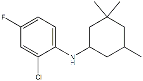 2-chloro-4-fluoro-N-(3,3,5-trimethylcyclohexyl)aniline Struktur