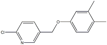 2-chloro-5-(3,4-dimethylphenoxymethyl)pyridine Struktur