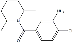 2-chloro-5-[(2,6-dimethylpiperidin-1-yl)carbonyl]aniline Struktur