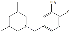 2-chloro-5-[(3,5-dimethylpiperidin-1-yl)methyl]aniline Struktur