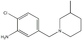 2-chloro-5-[(3-methylpiperidin-1-yl)methyl]aniline Struktur