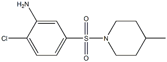 2-chloro-5-[(4-methylpiperidine-1-)sulfonyl]aniline Struktur