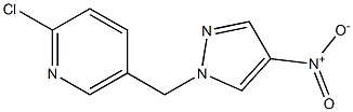 2-chloro-5-[(4-nitro-1H-pyrazol-1-yl)methyl]pyridine Struktur