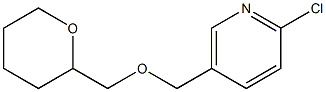 2-chloro-5-[(oxan-2-ylmethoxy)methyl]pyridine Struktur