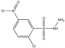 2-chloro-5-nitrobenzene-1-sulfonohydrazide Struktur