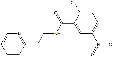 2-chloro-5-nitro-N-[2-(pyridin-2-yl)ethyl]benzamide Struktur