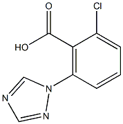 2-chloro-6-(1H-1,2,4-triazol-1-yl)benzoic acid Struktur