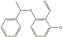 2-chloro-6-(1-phenylethoxy)benzaldehyde Struktur