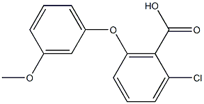 2-chloro-6-(3-methoxyphenoxy)benzoic acid Struktur