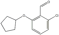 2-chloro-6-(cyclopentyloxy)benzaldehyde Struktur