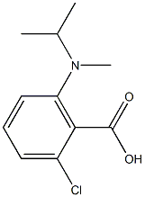 2-chloro-6-[methyl(propan-2-yl)amino]benzoic acid Struktur