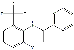 2-chloro-N-(1-phenylethyl)-6-(trifluoromethyl)aniline Struktur