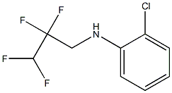 2-chloro-N-(2,2,3,3-tetrafluoropropyl)aniline Struktur