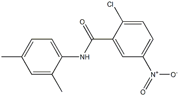 2-chloro-N-(2,4-dimethylphenyl)-5-nitrobenzamide Struktur