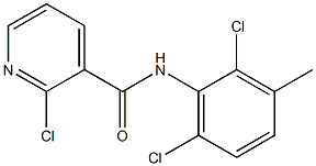 2-chloro-N-(2,6-dichloro-3-methylphenyl)pyridine-3-carboxamide Struktur